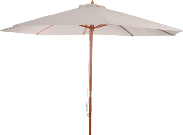 Parasol Florida, parasol ogrodowy, Ø 3,5m poliester/drewno 7kg ~ kremowy