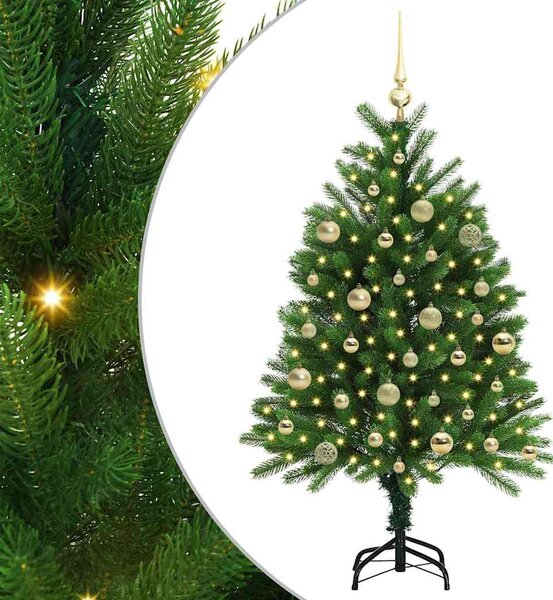 Choinka z 150 diodami LED z podstawą Zielony 120 cm PE