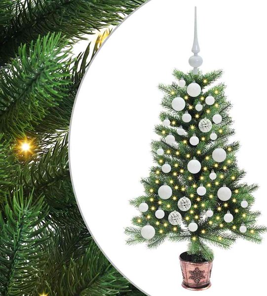 Choinka z 150 diodami LED z podstawą Zielony 90 cm PE