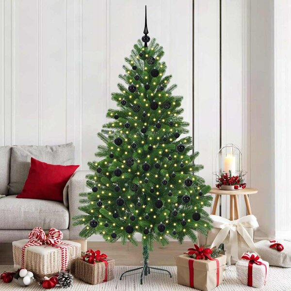 Choinka z 300 diodami LED z podstawą Zielony 180 cm PE
