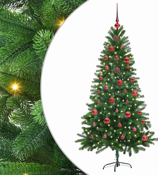 Choinka z 150 diodami LED z podstawą Zielony 150 cm PE