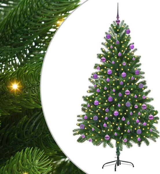 Choinka z 300 diodami LED z podstawą Zielony 180 cm PE