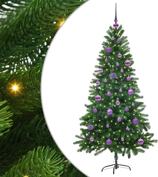 Choinka z 150 diodami LED z podstawą Zielony 150 cm PE