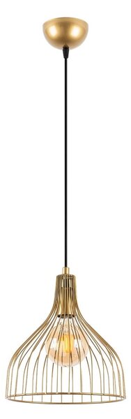 Lampa wisząca w kolorze złota z metalowym kloszem ø 25 cm Cafu – Opviq lights
