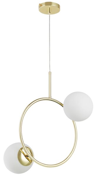 NOWOCZESNA LAMPA WISZĄCA KLASYCZNE ZŁOTO LEDO W2
