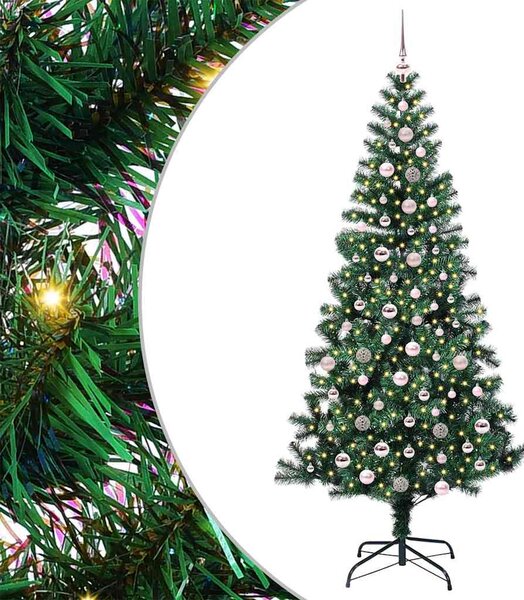 Sztuczna choinka z oświetleniem na Boże Narodzenie 240 cm