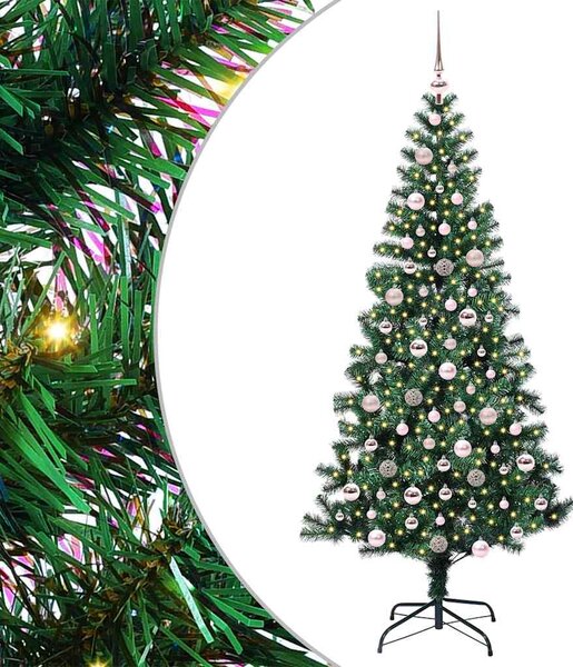 Sztuczna choinka z oświetleniem na Boże Narodzenie 210 cm