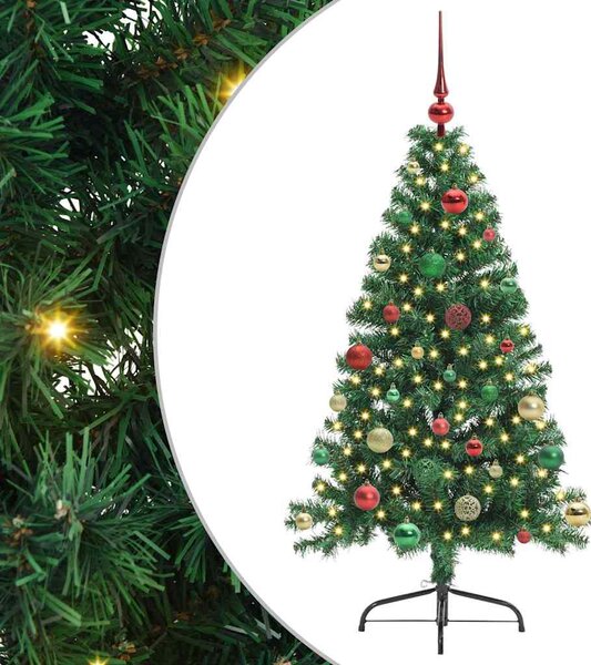 Sztuczna choinka z oświetleniem na Boże Narodzenie 150 cm PVC