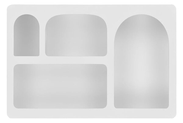 Biała wielopoziomowa półka 60 cm Bryne – House Nordic
