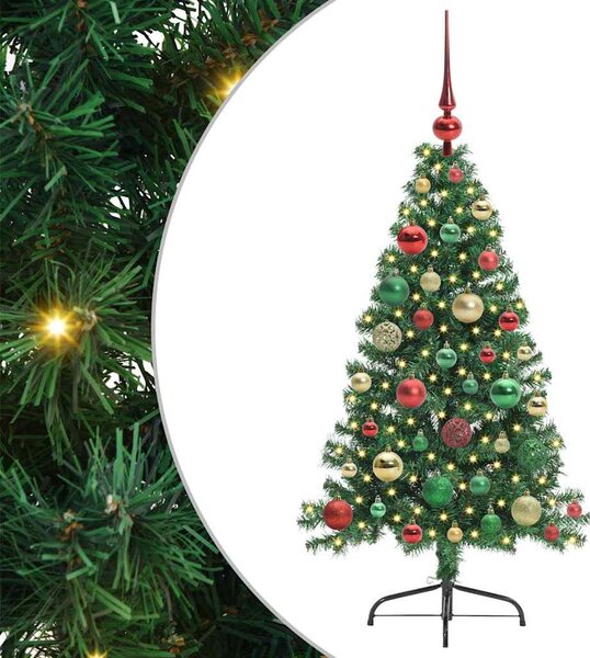 Sztuczna choinka z oświetleniem na Boże Narodzenie 120 cm PVC