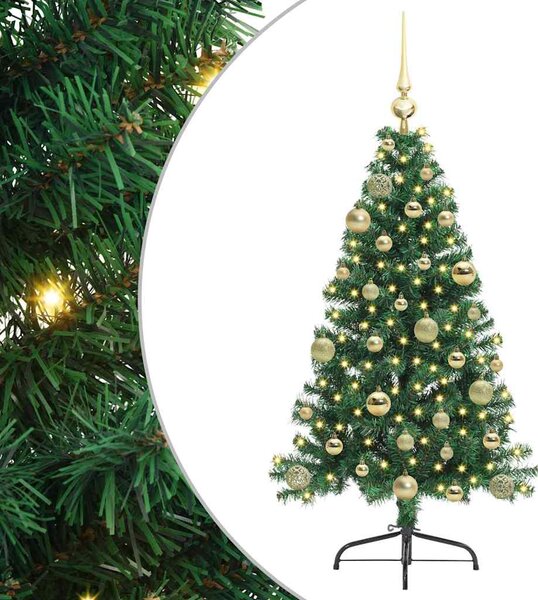 Sztuczna choinka z oświetleniem na Boże Narodzenie 120 cm PVC