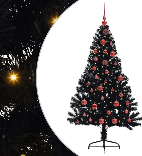 Sztuczna choinka z oświetleniem na Boże Narodzenie 150 cm PVC