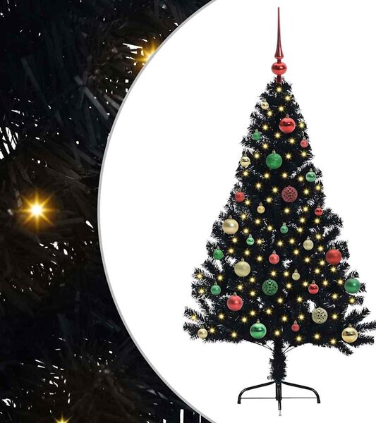 Sztuczna choinka z oświetleniem na Boże Narodzenie 150 cm PVC