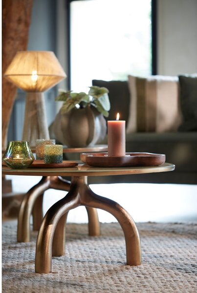 Szklany świecznik na świeczkę typu tealight Morita – Light & Living