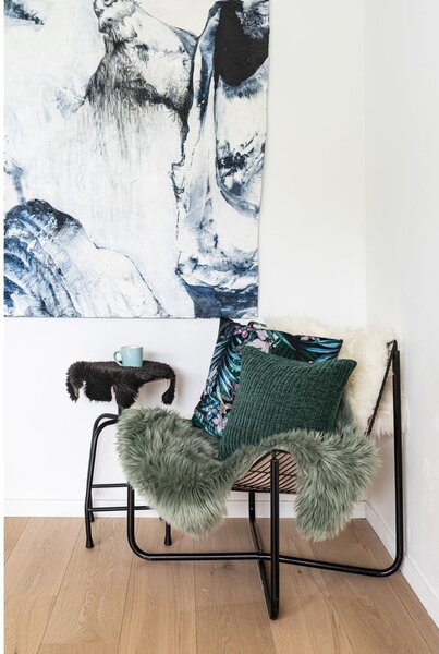 Zielona sztuczna skóra Tiseco Home Studio Sheepskin, 60x90 cm
