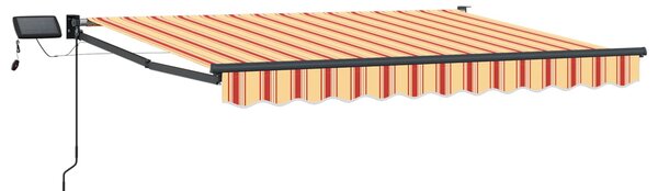 Markiza ręczna z LEDami Wielokolorowe 3,5 x 2,5 m