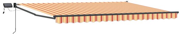 Markiza ręczna z LEDami Wielokolorowe 4 x 2 m
