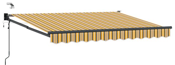 Elektryczna Rozkładana Markiza Żółty i Szary 2,5 x 2 m