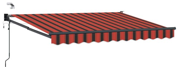 Elektryczna Rozkładana Markiza Pomarańczowy i brązowy 3 x 2,5 m