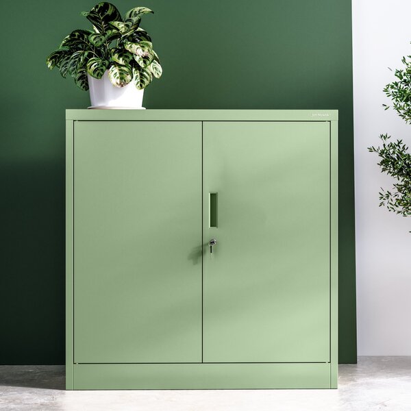 Szafka metalowa BEATA, 900 x 930 x 400 mm, Fresh Style: pastelowy zielony