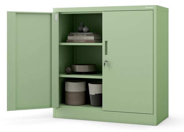 Szafka metalowa BEATA, 900 x 930 x 400 mm, Fresh Style: pastelowy zielony
