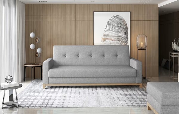 Szara 3-osobowa sofa SELENE, rozkładana