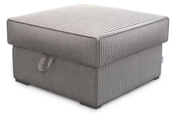 Beżowy taboret SMART COSARO z miejscem do przechowywania 65x65 cm