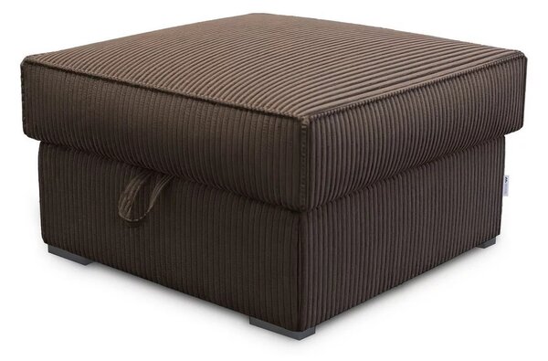 Pufa SMART COSARO XL z miejscem do przechowywania 71x71 cm, ciemnobrązowa