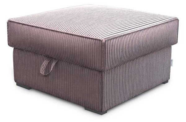 Jasnofioletowy taboret SMART COSARO z miejscem do przechowywania 65x65 cm