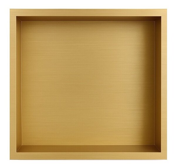 Półka łazienkowa wnękowa HYDROSAN IGA-GL-30X30X10 Złoty szczotkowany 30x30x10 cm