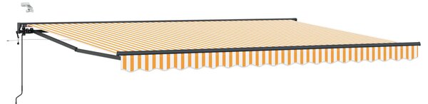 Elektryczna Rozkładana Markiza 4 x 2 m Poliester z powłoką PU