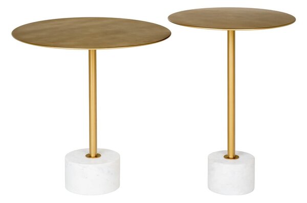 Metalowy okrągły stolik ø 41 cm Lecco – House Nordic