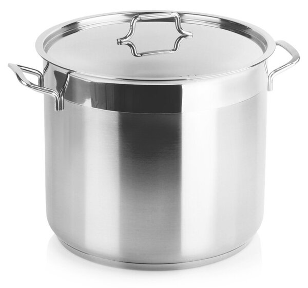 Garnek stalowy z pokrywką ANETT 28 cm, 14 l