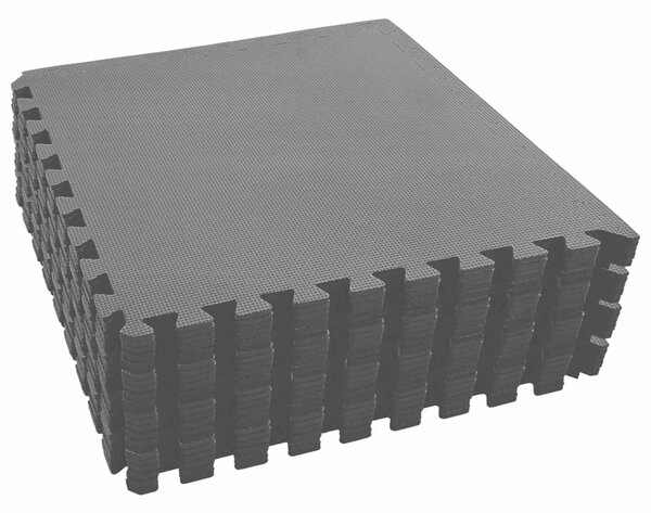 Mata podłogowa do basenu 24 pcs Czarny 8,64 ㎡ Pianka EVA