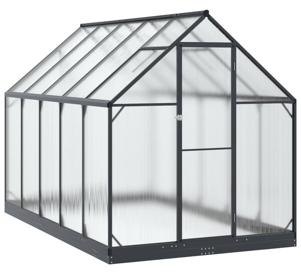 Szklarnia Ogrodowa Z blokadą antracytowy 183,5 x 303,5 x 207 cm