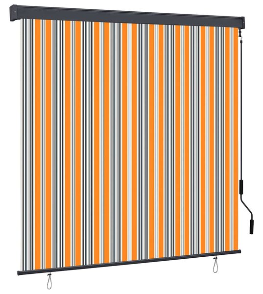 Roleta Żółty i Niebieski 180 x 250 cm Materiał i Aluminium