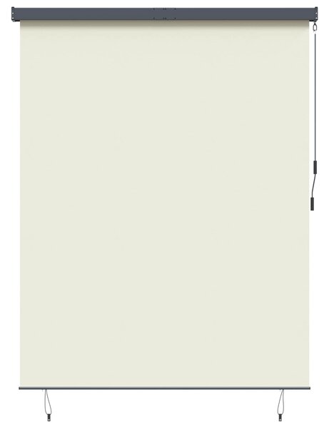 Roleta kremowy 200 x 250 cm Materiał i Aluminium