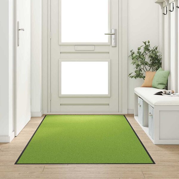 Dywanik wejściowy Zielony i Czarny 120 x 250 cm Poliamid i PVC
