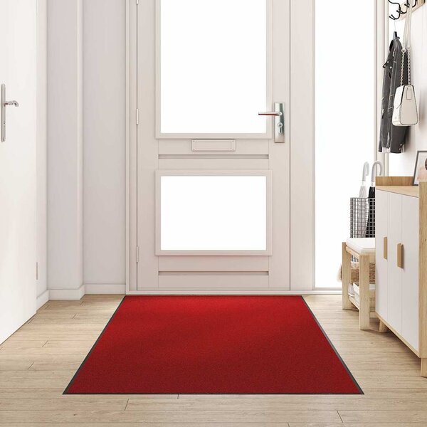 Dywanik wejściowy Czerwony i Czarny 120 x 250 cm 100% poliamid