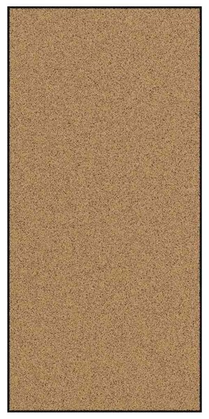 Dywanik wejściowy Kremowy i czarny 120 x 250 cm Poliamid i PVC
