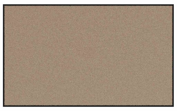 Dywanik wejściowy Beżowy i czarny 90 x 150 cm 100% poliamid