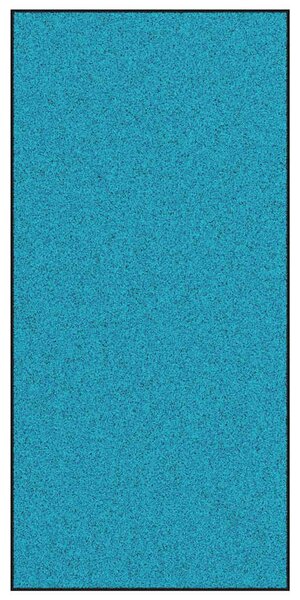 Dywanik wejściowy Cyan i Czarny 120 x 250 cm Poliamid i PVC