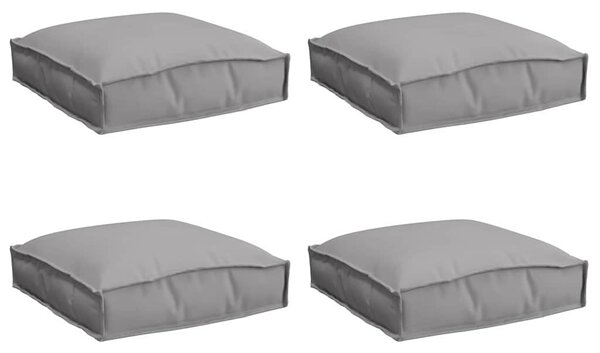 Poduszka 4 pcs Szary 40 x 40 x 8 cm Materiał Oxford