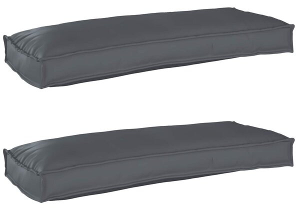 Zestaw poduszek na paletę 2 pcs Antracyt 100 x 40 x 8 cm