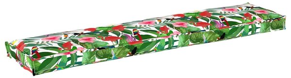 Poduszka na paletę Kwiatowy Tropikalna dżungla 180 x 40 x 8 cm