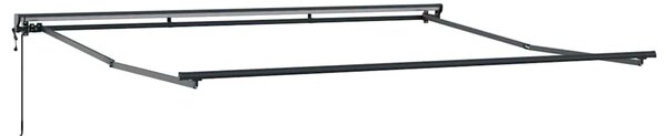 Rama markizy Z regulacją Antracyt 4 × 3 m Stal