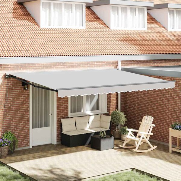 Rama markizy Z regulacją Antracyt 4 × 3 m Stal