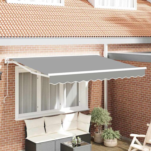Rama markizy Z regulacją Biały 2,5 x 2 m Stal