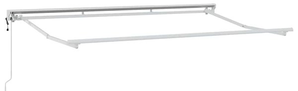 Rama markizy Z regulacją Biały 3,5 x 2 m Stal