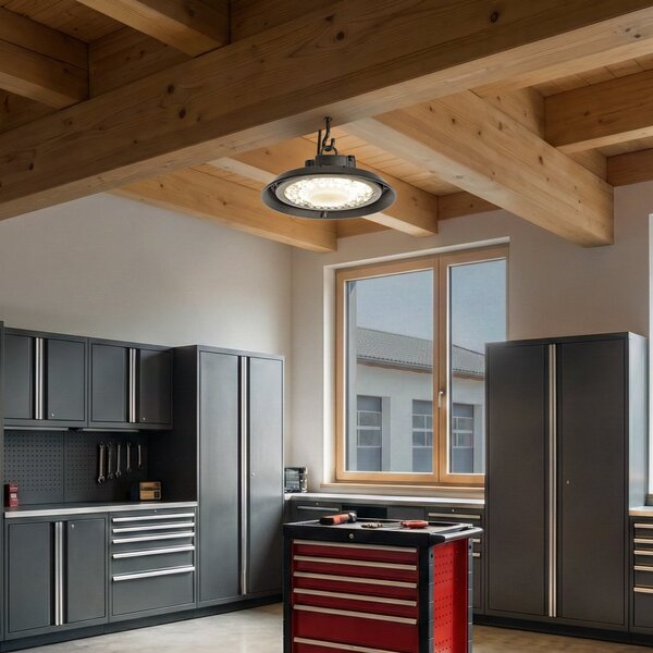 Reflektor do hali LED Maikel, IP65, Highbay, czarny